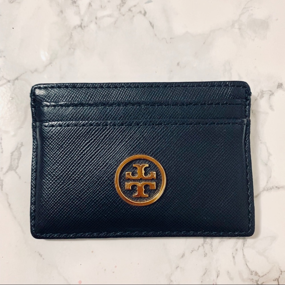 Tory Burch Robinson Leather Card Case